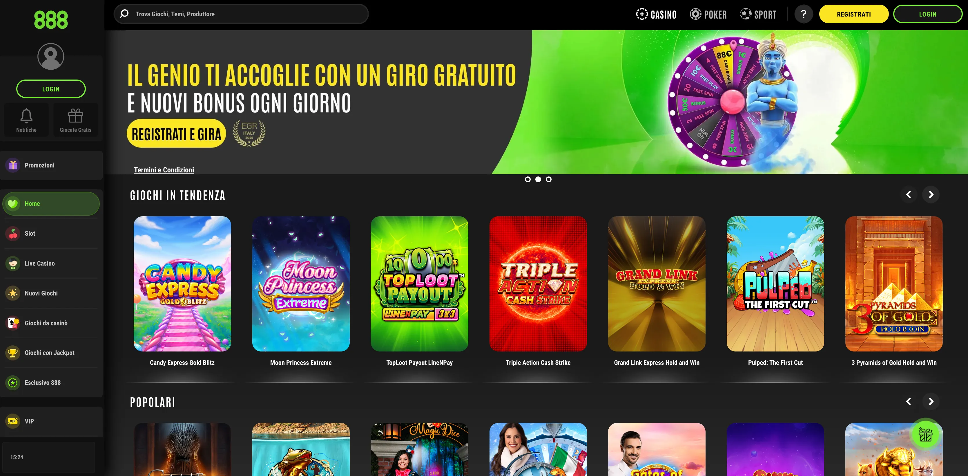888casino casino non AAMS
